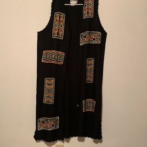 Marcia & Me & Co.Funky Cut-Away Laganlook Duster Cardigan